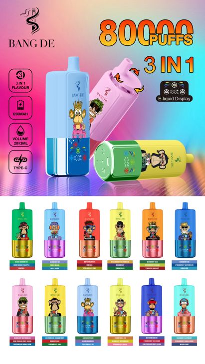 Bang De 3 in 1 80K Puffs Disposable Vape Wholesale suppliers